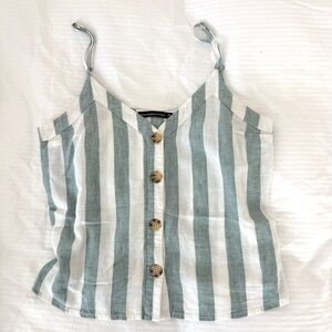 Abercrombie & Fitch Button Stripped Tank